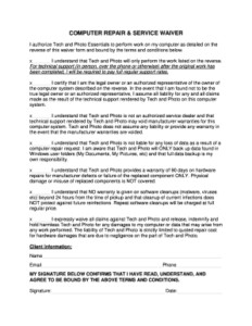 computer-repair-waiver-template