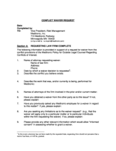 conflict-of-interest-waiver-template