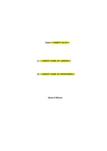 deed-of-loan-waiver-template