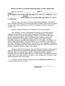 denial-of-service-waiver-template