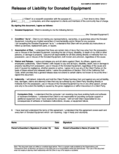 donation-liability-waiver-template