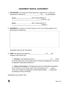 equipment-rental-waiver-template
