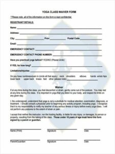 free-yoga-waiver-form-template