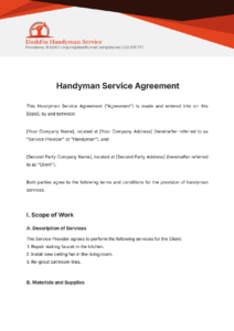 handyman-service-waiver-forms-template