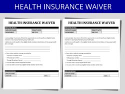 health-insurance-waiver-form-template