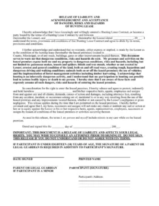 hunting-liability-waiver-template