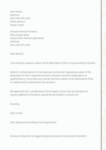 letter-of-waiver-template