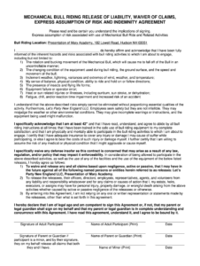 mechanical-bull-waiver-template