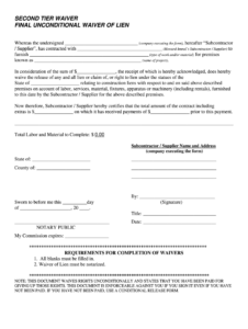 notarized-lien-waiver-template