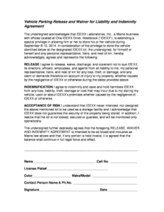 parking-liability-waiver-canada-template
