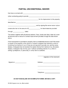partial-unconditional-waiver-template