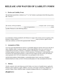 property-liability-waiver-template
