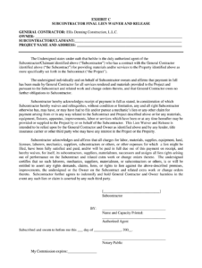 subcontractor-final-lien-waiver-template