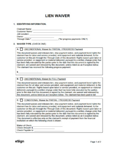 subcontractor-lien-waiver-template