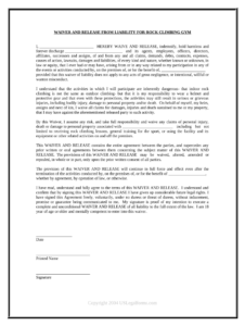 unattended-gym-use-waiver-template