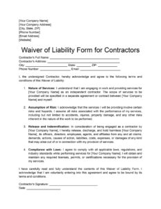 uninsured-contractor-waiver-template