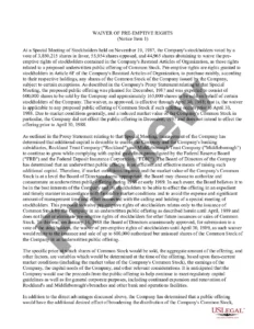 Waiver Of Pre Emption Rights Template waiver-of-pre-emption-rights-template