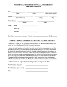 youth-baseball-waiver-form-template