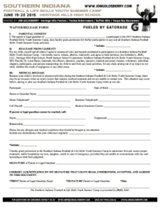 youth-football-camp-liability-waiver-template