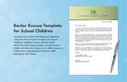 Custom Dental School Excuse Template Doc
