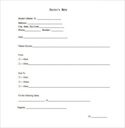 Custom Doctor Office School Excuse Template Doc Sample