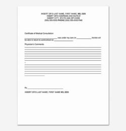 Editable Dental Office Work Excuse Template Excel