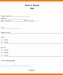 Free Blank Doctor Office School Excuse Template Excel
