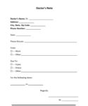 Free Blank Oral Surgery Excuse Note Template Pdf Sample