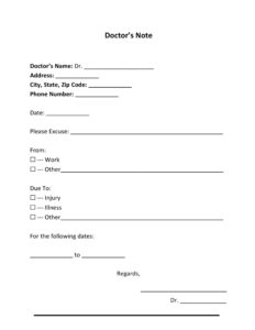 Free Blank Oral Surgery Excuse Note Template Pdf Sample