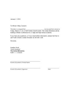 Free Editable Funeral Home Work Excuse Template