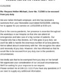 Free  Employer Jury Duty Excuse Letter Template Excel