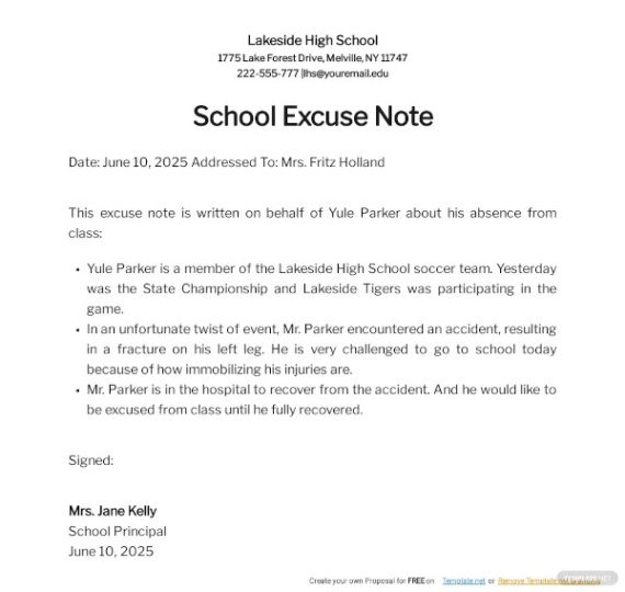 Free  Family Member In Hospital Work Excuse Template Pdf