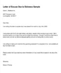 Free Printable Funeral Home Work Excuse Template Excel