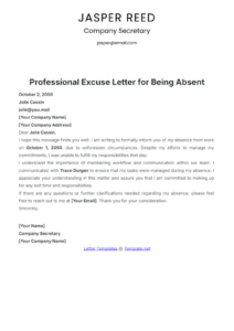 Free Printable Jury Duty Medical Excuse Letter Template Pdf Sample