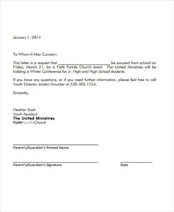 Free  Vet Excuse Note Template Pdf Sample