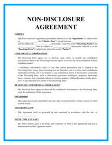 Blank Official Company Document Template  Sample