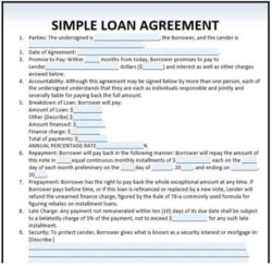 Custom Business Loan Document Template Pdf