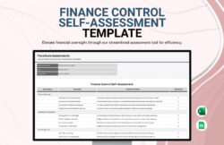 Custom Self Assessment Document Template