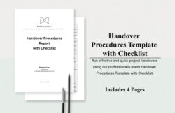 Equipment Handover Document Template Word
