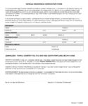 Free Blank Proof Of Insurance Document Template Doc Sample