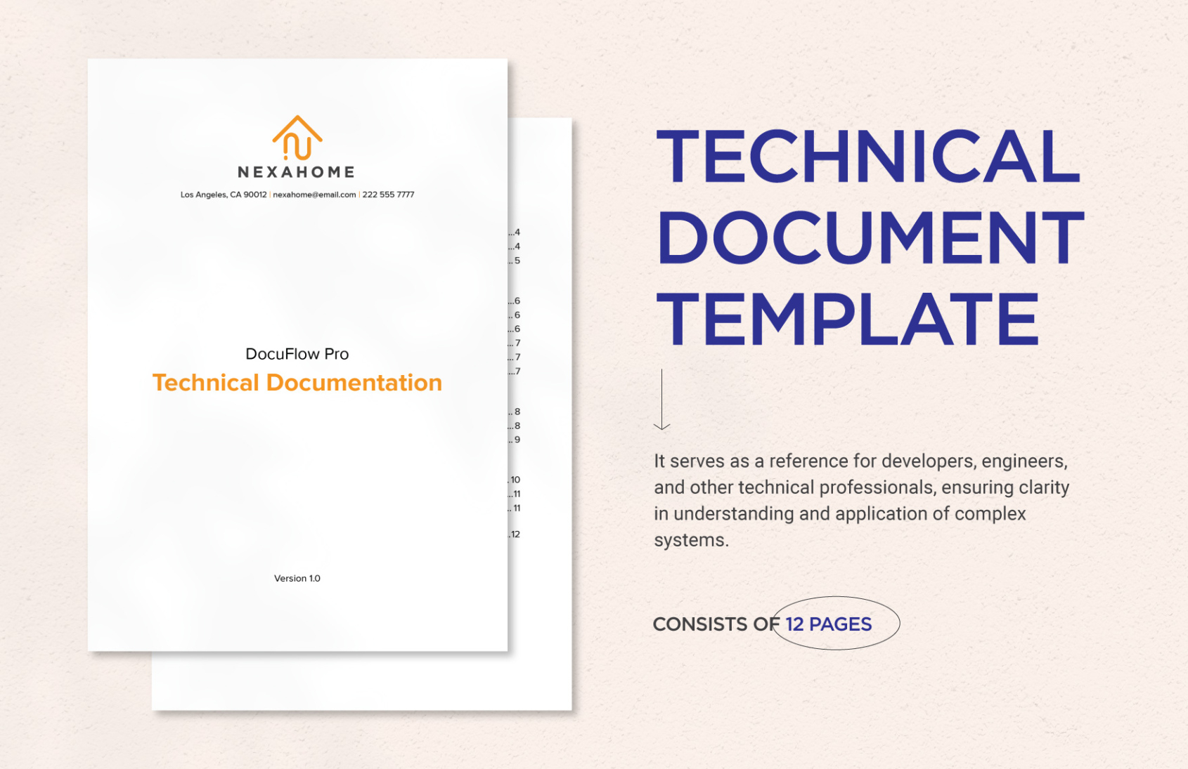 Free Custom Company Information Document Template Doc Sample