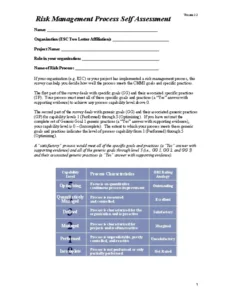 Free Custom Self Assessment Document Template Pdf