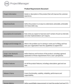 Free Editable Technical Specification Document Template Word