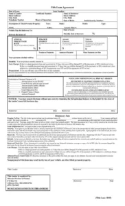 Free Printable Car Loan Document Template