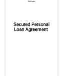 Printable Personal Loan Document Template Word