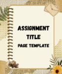 Assignment Title Page Template