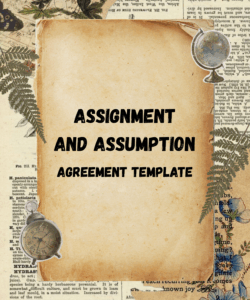 Assignment and Assumption Agreement Template