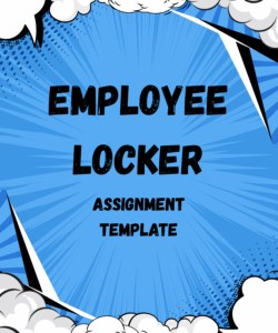 Employee Locker Assignment Template