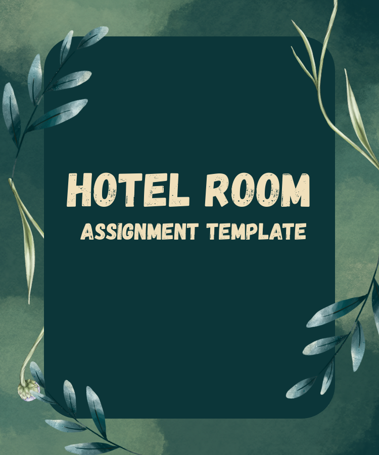 Hotel Room Assignment Template