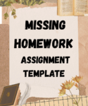 Missing Homework Assignment Template